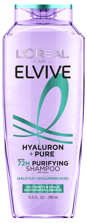 L'ORÉAL PARIS Elvive Hyaluron + Pure Purifying Shampoo for Oily Hair, 12.6 oz-071249680650-LR-361637-1-LR eShop
