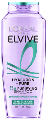L'ORÉAL PARIS Elvive Hyaluron + Pure Purifying Shampoo for Oily Hair, 12.6 oz-071249680650-LR-361637-1-LR eShop