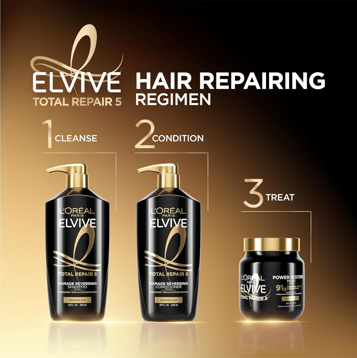 L'ORÉAL PARIS Elvive Total Repair 5 Power Restore Multi-Use Treatment, 23 oz-3600523956876-LR-361649-7-LR eShop