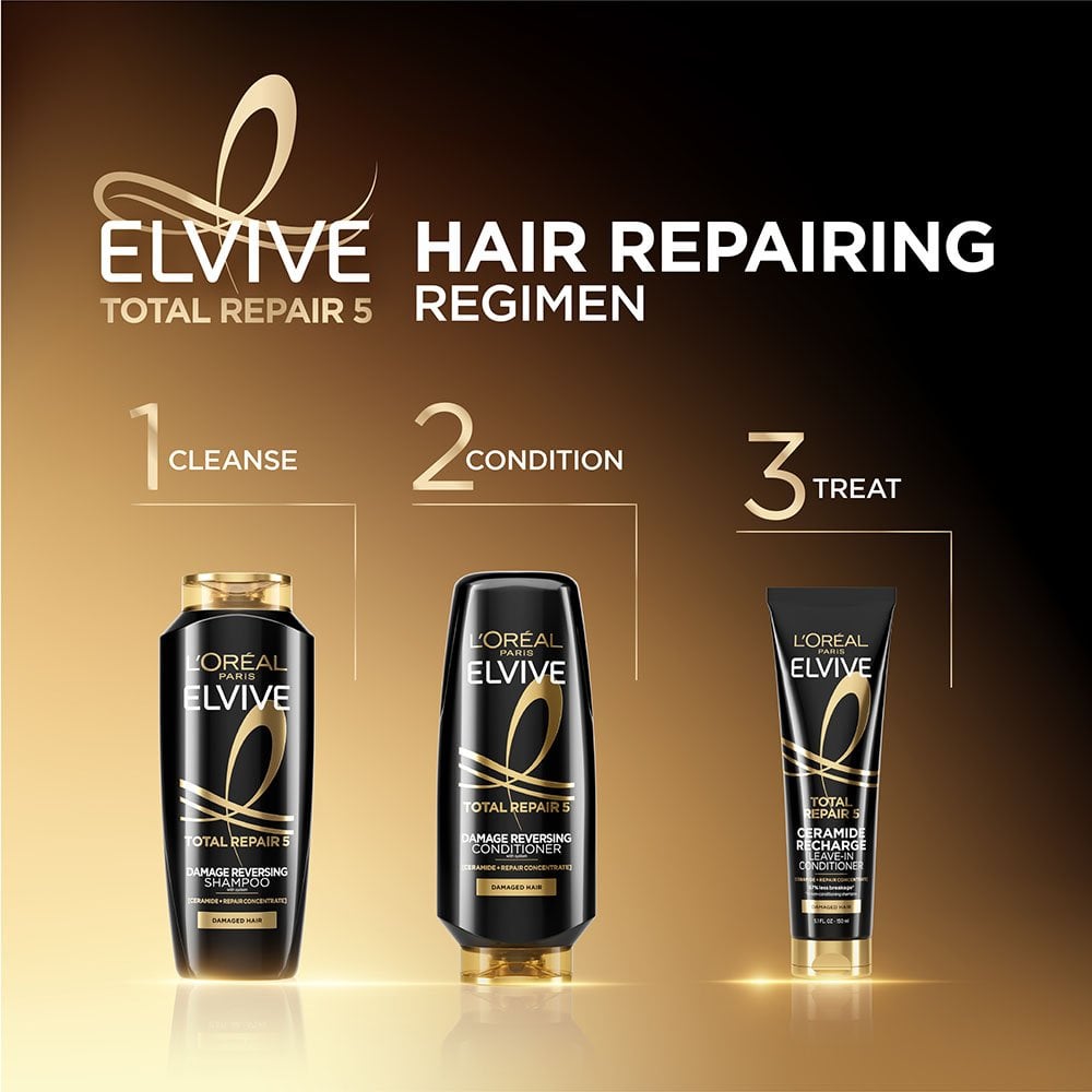 L'ORÉAL PARIS Elvive Total Repair 5 Renewing Shampoo, 12.6 oz-071249207307-LR-251952-9-LR eShop