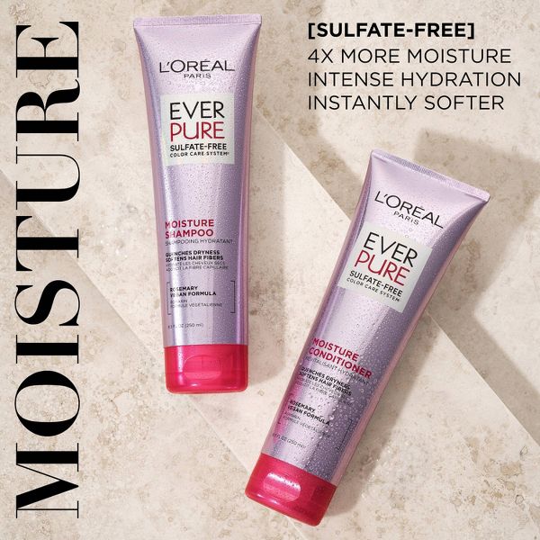 L'ORÉAL PARIS EverPure Moisture Rosemary Oil Shampoo for Dry Hair, 23 oz-071249645475-LR-361630-3-LR eShop