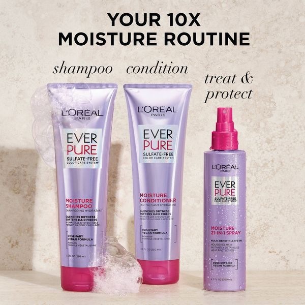 L'ORÉAL PARIS EverPure Moisture Rosemary Oil Shampoo for Dry Hair, 23 oz-071249645475-LR-361630-7-LR eShop