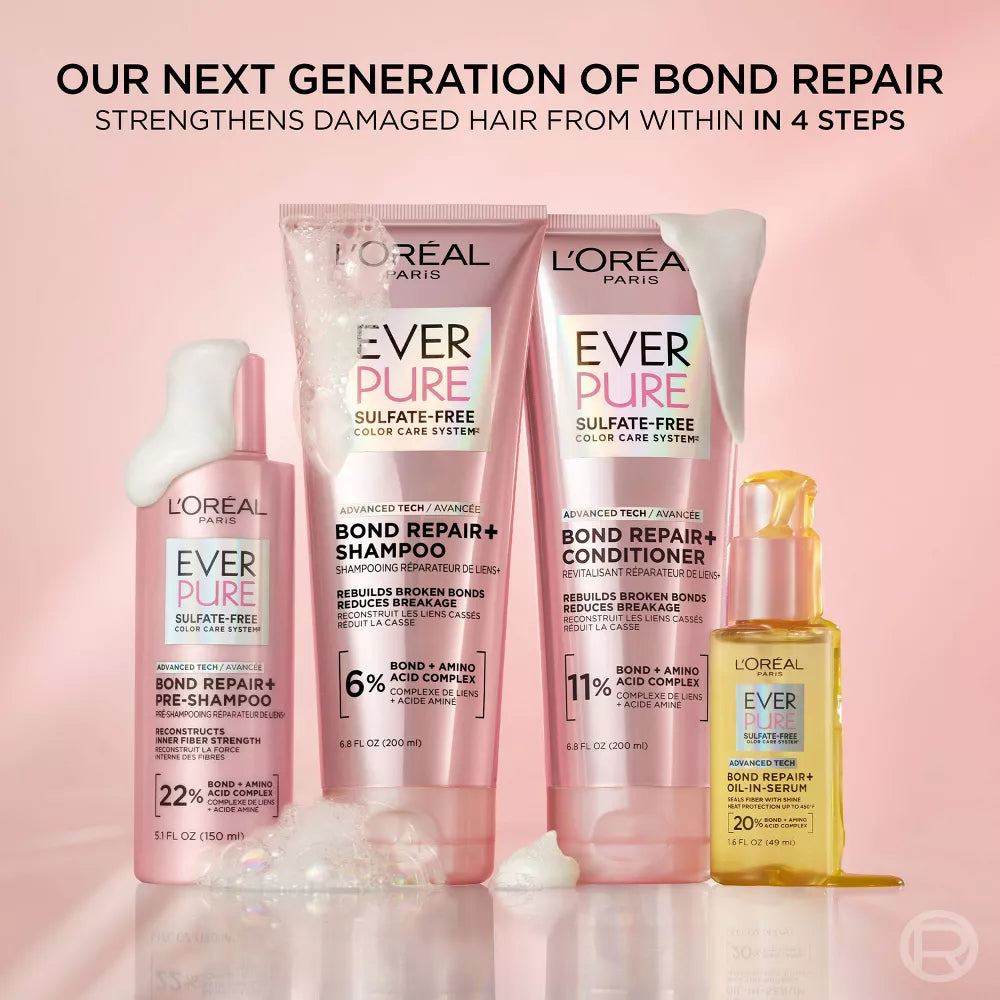 L'ORÉAL PARIS EverPure Sulfate Free Bond Repair Color Care Shampoo, 2.5 oz-071249708927-LR-361647-9-LR eShop