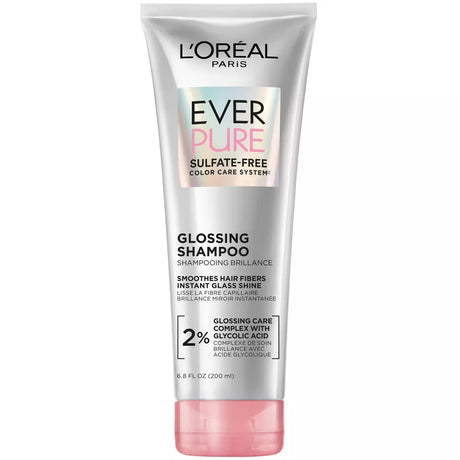 L'ORÉAL PARIS EverPure Sulfate Free Glossing Shampoo with Glycolic Acid, 6.8 oz-071249689684-LR-361640-1-LR eShop