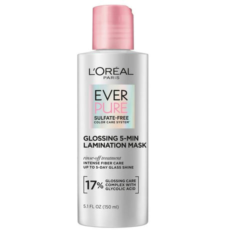 L'ORÉAL PARIS EverPure Sulfate Free Hair Gloss Glossing Lamination Mask, 5.1 oz-071249689677-LR-361639-1-LR eShop