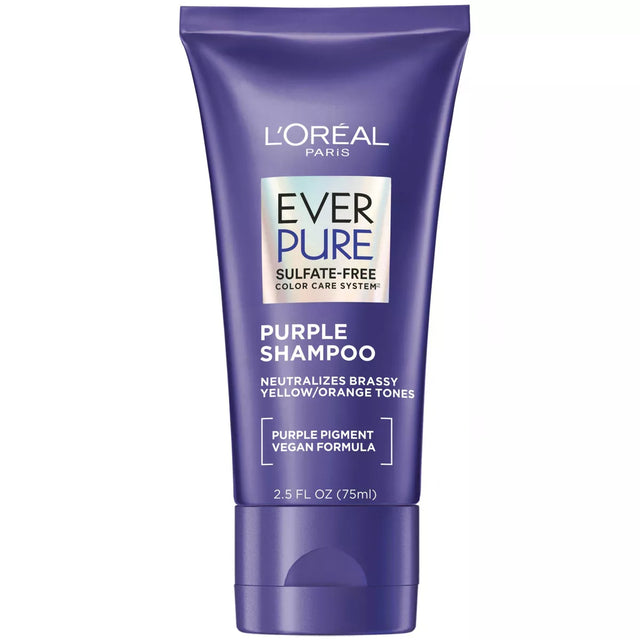 L'ORÉAL PARIS EverPure Sulfate Free Purple Shampoo for Colored Hair, Travel Size, 2.5 fl. oz.-071249685235-LR-358712-1-LR eShop