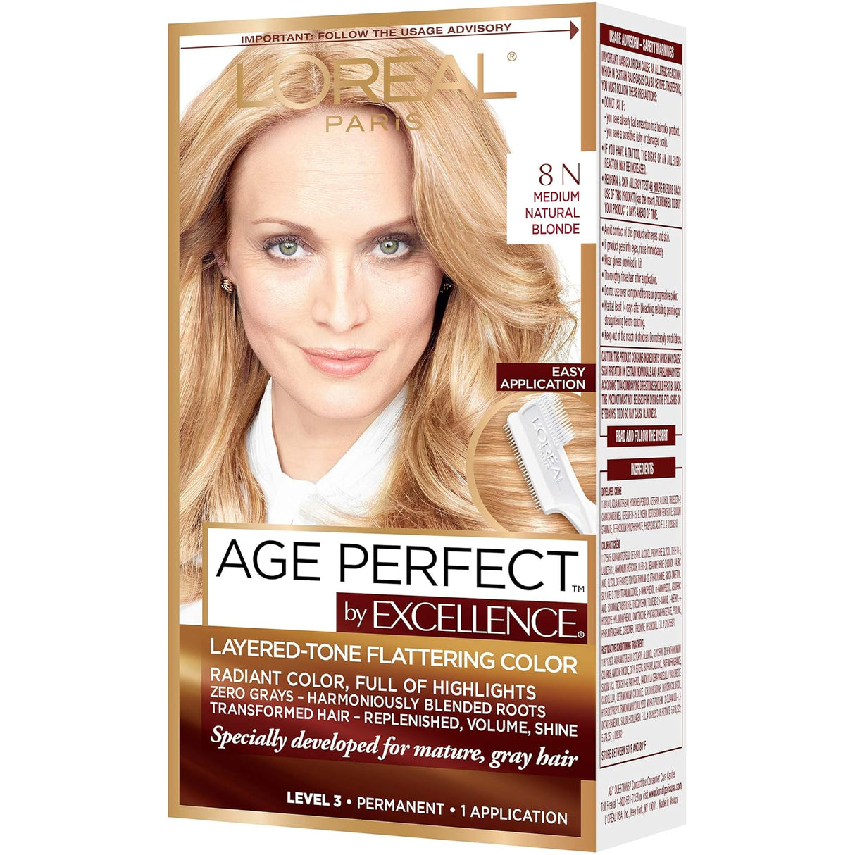 L'ORÉAL PARIS Excellence Age Perfect Layered Tone Flattering Color - 8N Medium Natural Blonde-071249292877-LR-361744-7-LR eShop