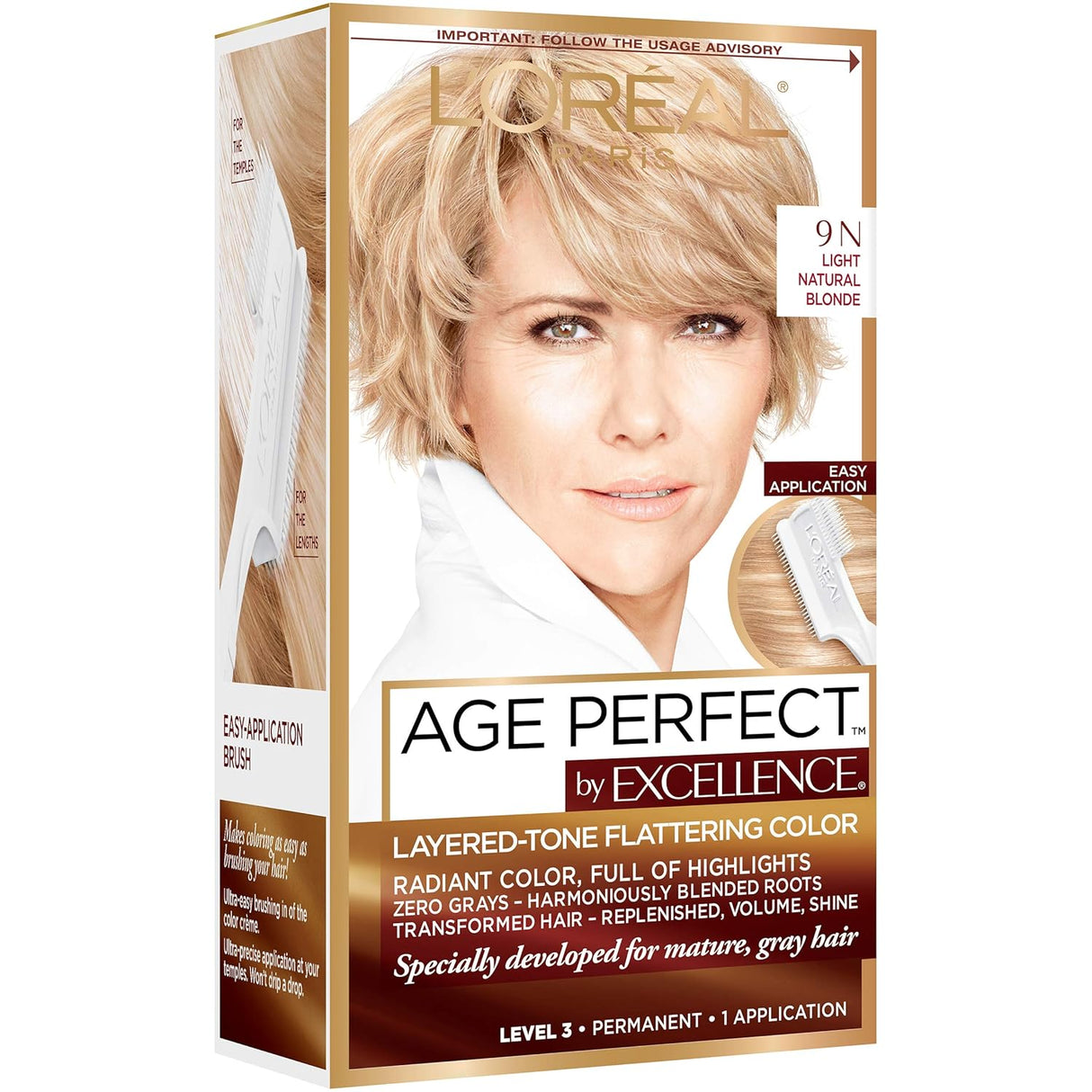 L'ORÉAL PARIS Excellence Age Perfect Layered Tone Flattering Color - 9N Light Natural Blonde-071249292860-LR-361743-7-LR eShop