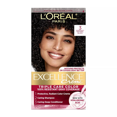 L'Oreal Paris Excellence Creme Triple Protection Color - 3 Natural Black-071249210512-LR-361724-1-LR eShop