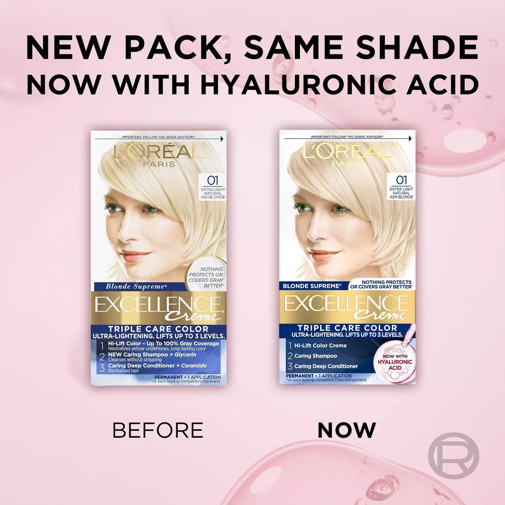 L'ORÉAL PARIS Excellence Triple Protection Permanent Hair Color - 01 Extra Light Ash Blonde-071249210819-LR-229807-9-LR eShop