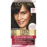 L'ORÉAL PARIS Excellence Triple Protection Permanent Hair Color, 4A Dark Ash Brown, 6.3 fl. oz.-071249154267-LR-251739-1-LR eShop