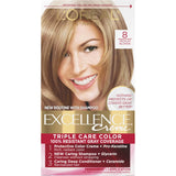 L'ORÉAL PARIS Excellence Triple Protection Permanent Hair Color, 8 Medium Blonde, 6.3 fl. oz.-071249210697-LR-223446-1-LR eShop