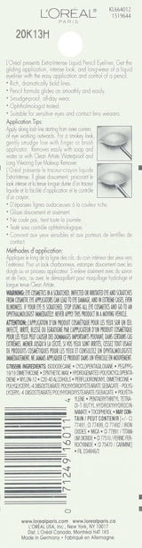 L'ORÉAL PARIS Extra-Intense Pencil Eyeliner, 798 Black, 0.03 oz.-071249160114-LR-202051-4-LR eShop