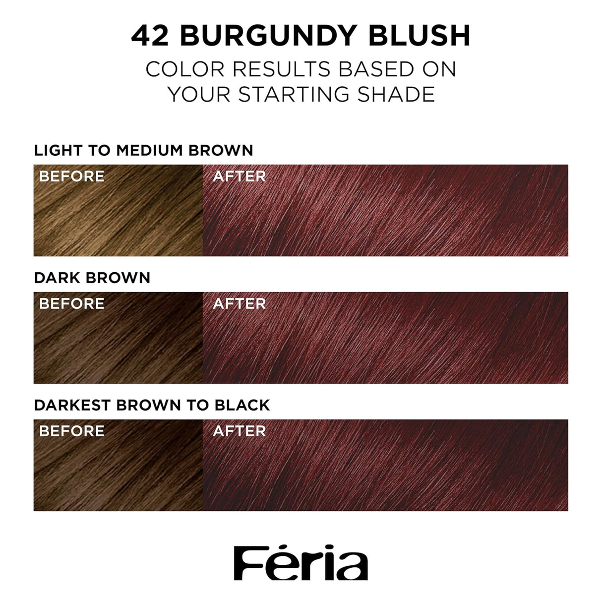 L'ORÉAL PARIS Feria Multi-Faceted Shimmering Permanent Hair Color - 42 Burgundy Blush-071249682432-LR-361781-3-LR eShop