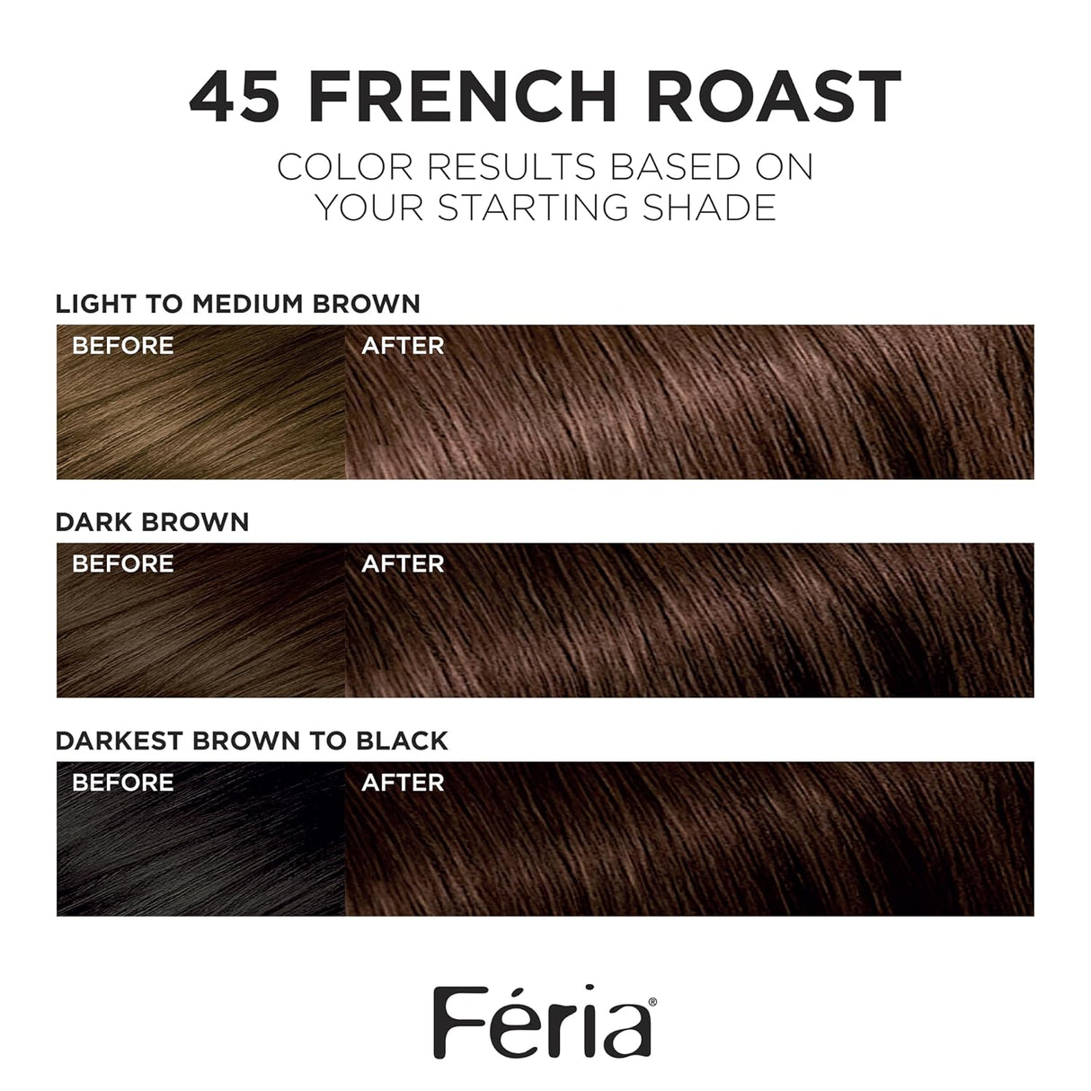 L'ORÉAL PARIS Feria Multi-Faceted Shimmering Permanent Hair Color - 45 French Roast-071249230336-LR-361733-2-LR eShop