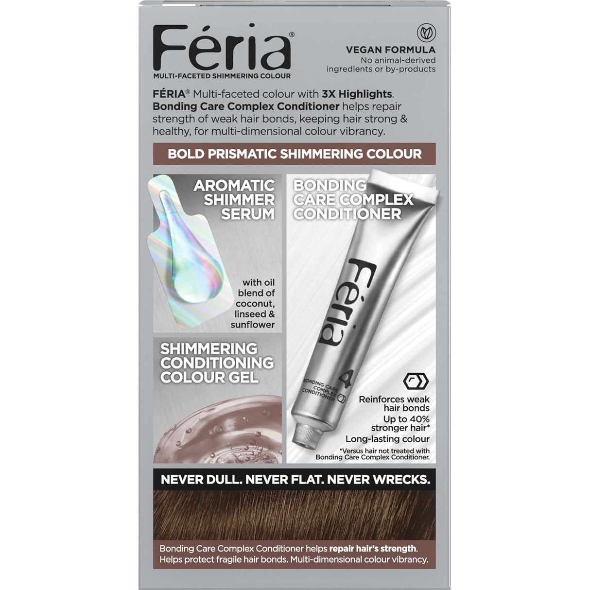L'ORÉAL PARIS Feria Multi-Faceted Shimmering Permanent Hair Color - 50 Havana Brown-071249039625-LR-361711-3-LR eShop