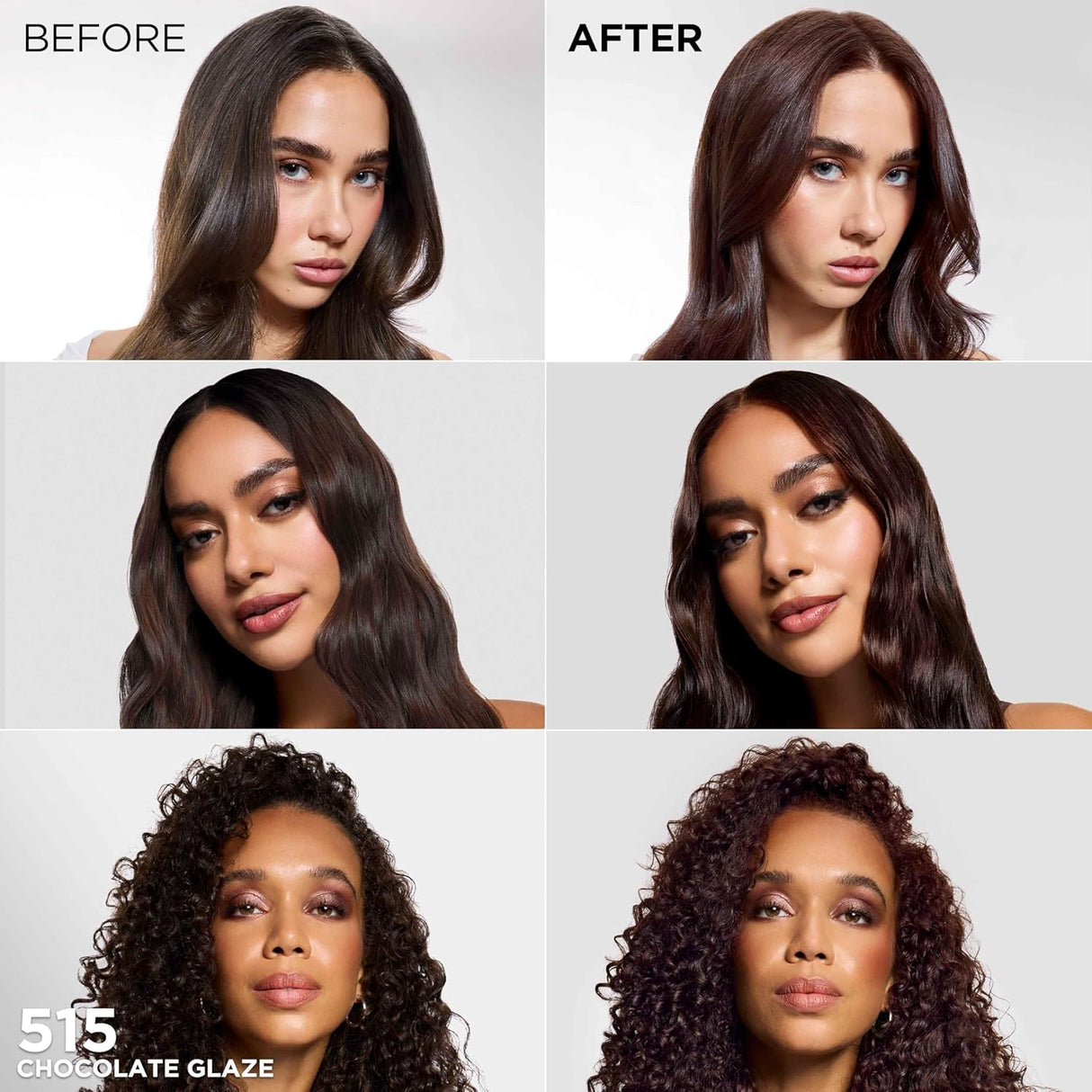 L'ORÉAL PARIS Feria Multi-Faceted Shimmering Permanent Hair Color - 515 Chocolate Glaze-071249705438-LR-361783-3-LR eShop