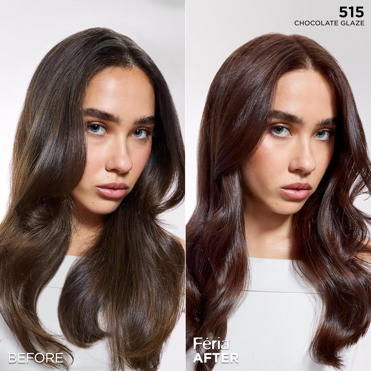 L'ORÉAL PARIS Feria Multi-Faceted Shimmering Permanent Hair Color - 515 Chocolate Glaze-071249705438-LR-361783-4-LR eShop