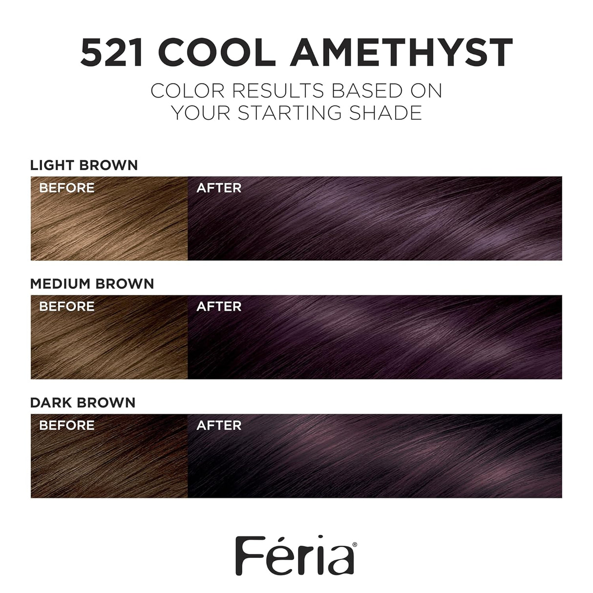 L'ORÉAL PARIS Feria Multi-Faceted Shimmering Permanent Hair Color - 521 Cool Amethyst-071249407943-LR-361773-2-LR eShop