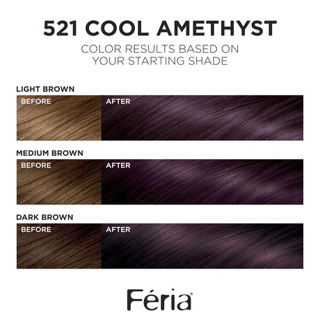 L'ORÉAL PARIS Feria Multi-Faceted Shimmering Permanent Hair Color - 521 Cool Amethyst-071249407943-LR-361773-2-LR eShop