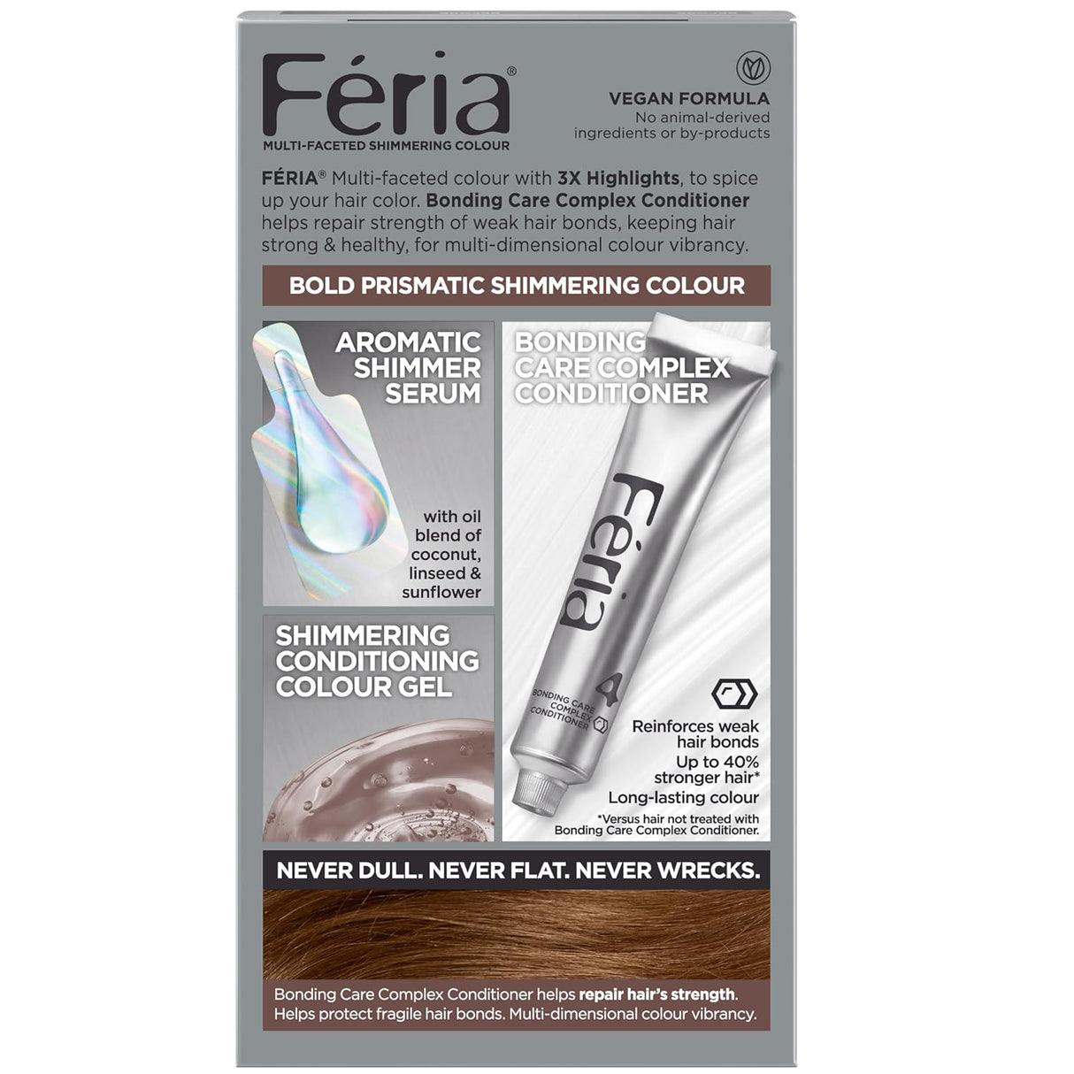 L'ORÉAL PARIS Feria Multi-Faceted Shimmering Permanent Hair Color - 53 Caramel Glow-071249705445-LR-361784-11-LR eShop
