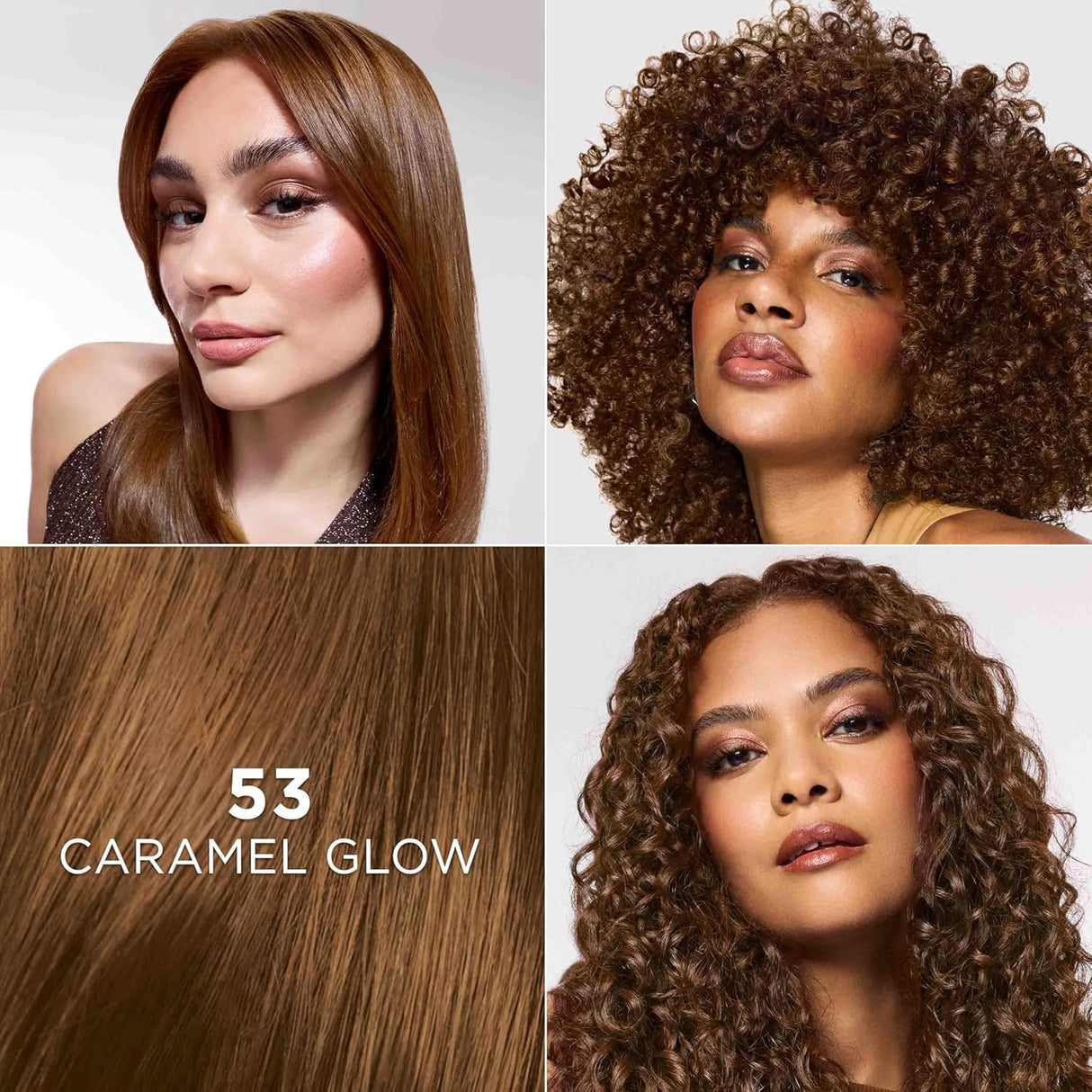 L'ORÉAL PARIS Feria Multi-Faceted Shimmering Permanent Hair Color - 53 Caramel Glow-071249705445-LR-361784-2-LR eShop