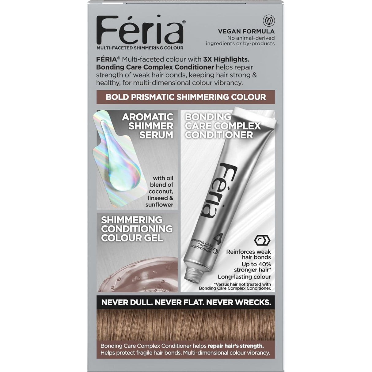 L'ORÉAL PARIS Feria Multi-Faceted Shimmering Permanent Hair Color - B61 Downtown Brown-071249218631-LR-361727-4-LR eShop