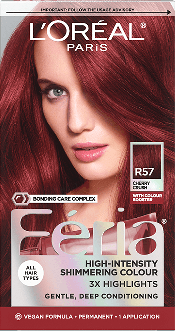L'ORÉAL PARIS Feria Multi-Faceted Shimmering Permanent Hair Color - R57 Cherry Crush-071249241059-LR-361736-1-LR eShop