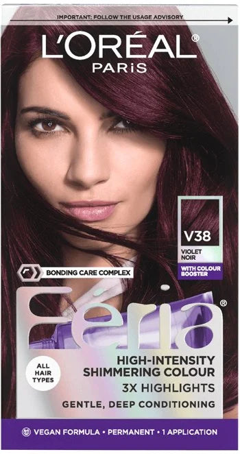 L'ORÉAL PARIS Feria Multi-Faceted Shimmering Permanent Hair Color - V38 Violet Noir-071249317235-LR-361747-1-LR eShop