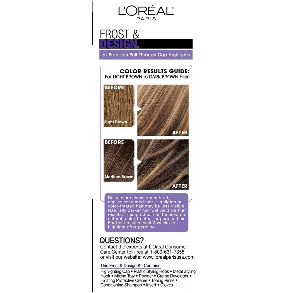 L'ORÉAL PARIS Frost and Design Cap Hair Highlights For Long Hair - H65 Caramel-071249082171-LR-361712-8-LR eShop