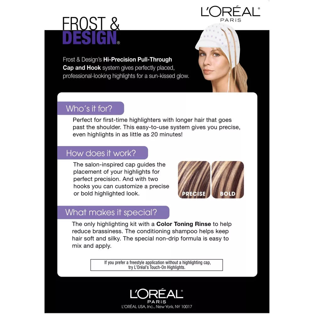 L'ORÉAL PARIS Frost and Design Cap Hair Highlights For Long Hair - H85 Champagne-071249330005-LR-361751-5-LR eShop
