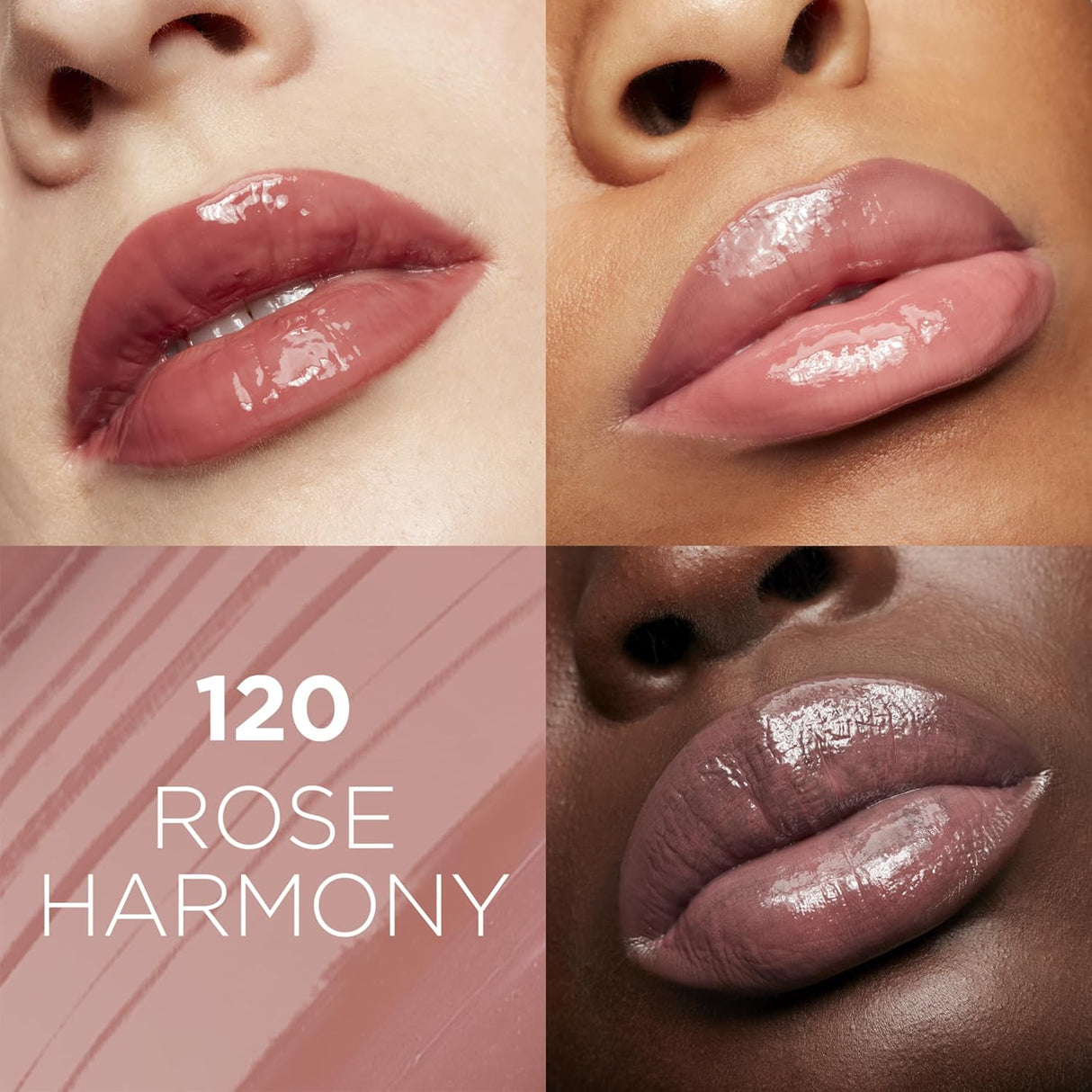 L'ORÉAL PARIS Glow Paradise Hydrating Tinted Lip Balm-in-Gloss with Pomegranate Extract, 120 Rose Harmony, 0.23 fl oz-071249650202-LR-342430-2-LR eShop