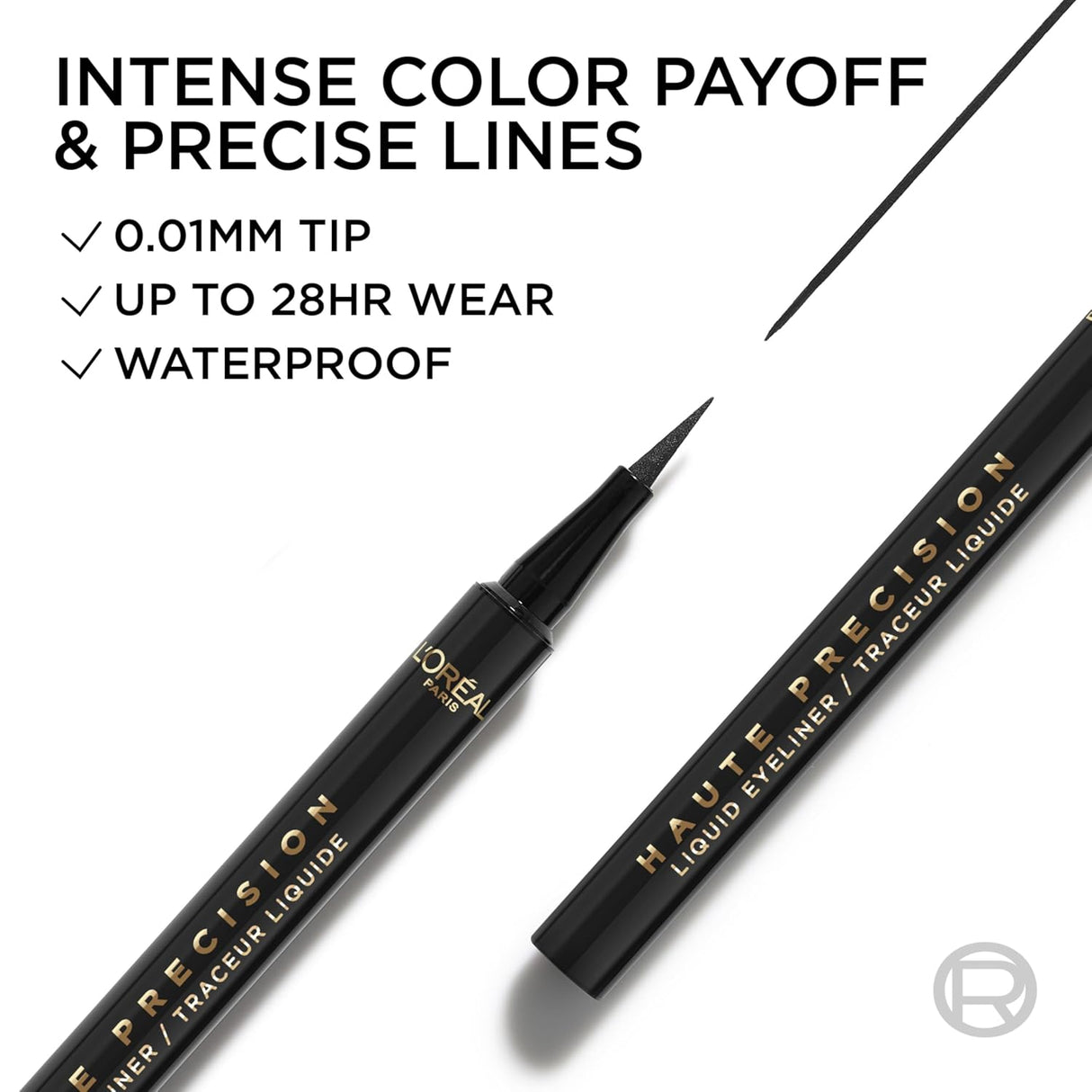L'ORÉAL PARIS Haute Precision Waterproof Liquid Eyeliner, 010 Black Silk-071249705551-LR-360327-3-LR eShop