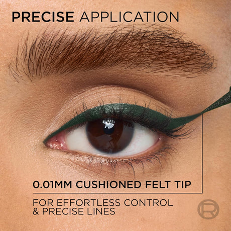 L'ORÉAL PARIS Haute Precision Waterproof Liquid Eyeliner, 040 Green Velvet-071249705582-LR-360330-2-LR eShop