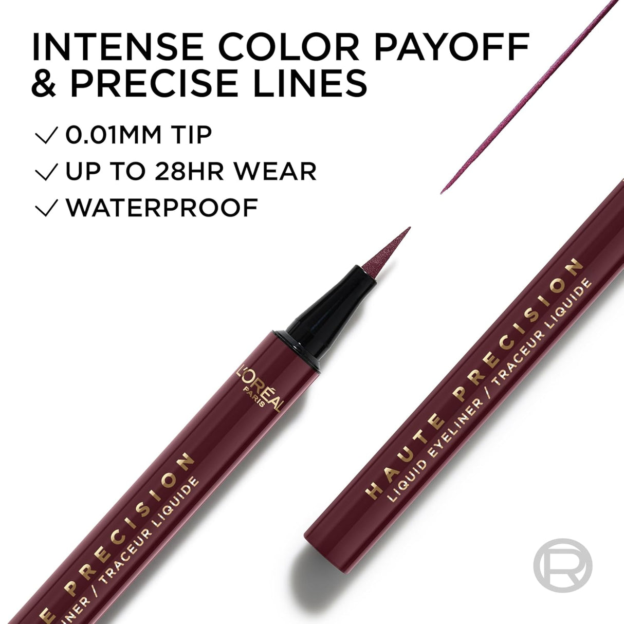 L'ORÉAL PARIS Haute Precision Waterproof Liquid Eyeliner, 050 Burgundy Cashmere-071249705599-LR-360331-3-LR eShop