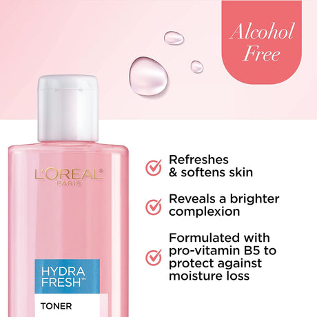 L'ORÉAL PARIS HydraFresh Alcohol Free Facial Toner with Pro-Vitamin B5, 8.5 fl. oz.-071249672044-LR-252530-2-LR eShop