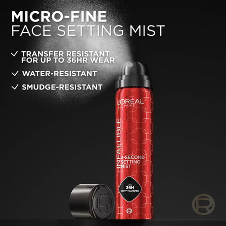 L'ORÉAL PARIS Infallible 3-Second Setting Mist Up to 36 Hour Wear Setting Spray, 3.9 oz-071249707586-LR-360337-2-LR eShop