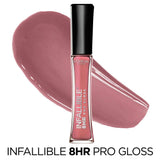 L'ORÉAL PARIS Infallible 8 Hour Pro Lip Gloss, Hydrating Finish, 115 Blush, 0.21 fl. oz.-071249135365-LR-184539-2-LR eShop