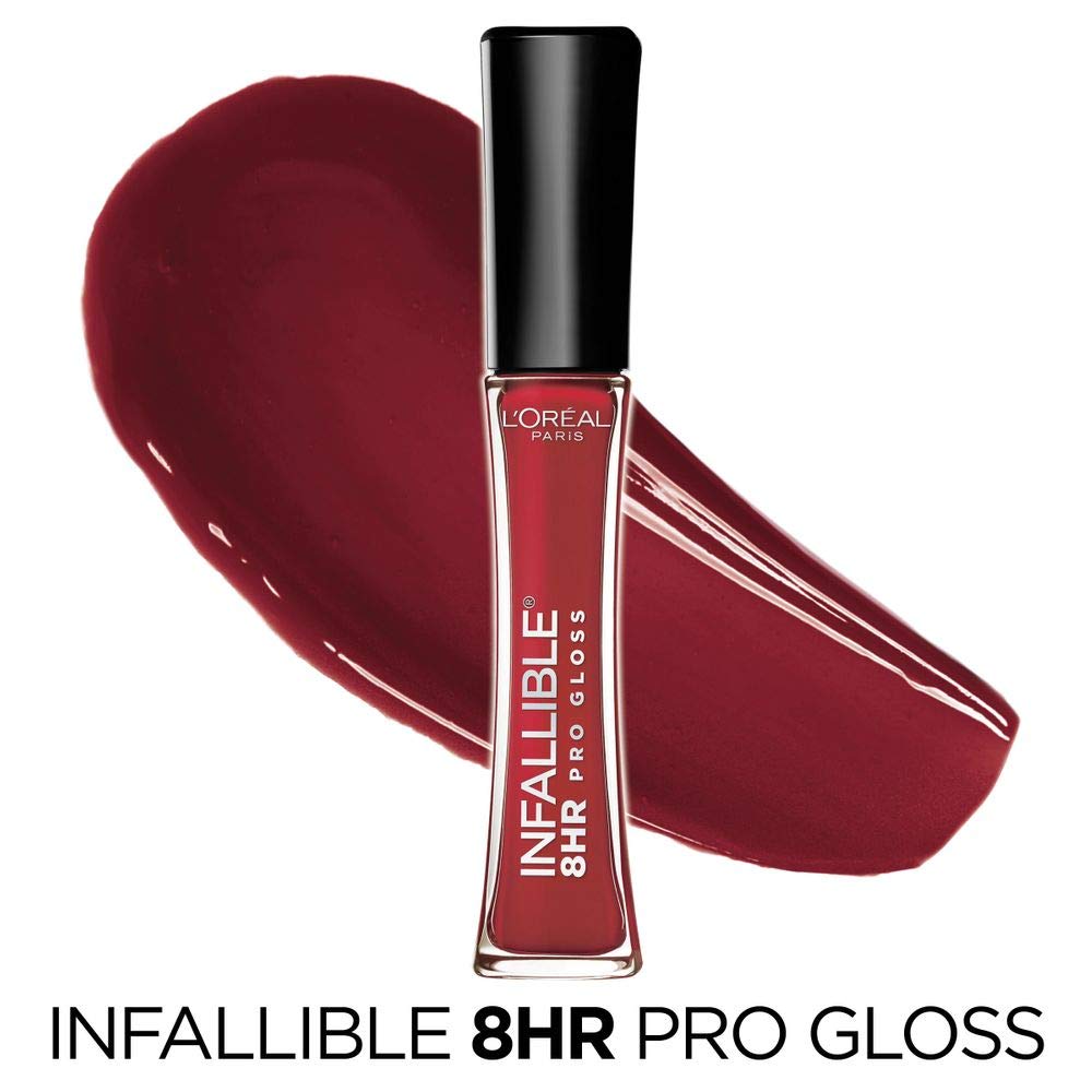 L'ORÉAL PARIS Infallible 8 Hour Pro Lip Gloss, Hydrating Finish, 315 Rebel Red, 0.21 fl. oz.-071249135310-LR-184549-2-LR eShop