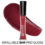 L'ORÉAL PARIS Infallible 8 Hour Pro Lip Gloss, Hydrating Finish, 315 Rebel Red, 0.21 fl. oz.-071249135310-LR-184549-2-LR eShop