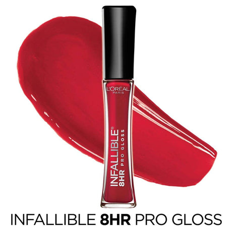 L'ORÉAL PARIS Infallible 8 Hour Pro Lip Gloss, Hydrating Finish, 320 Red Fatale, 0.21 fl. oz.-071249216057-LR-231713-2-LR eShop