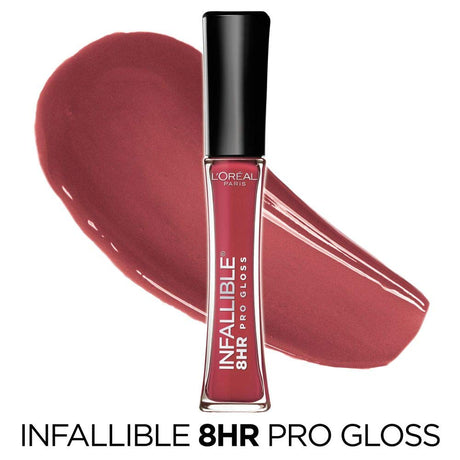 L'ORÉAL PARIS Infallible 8 Hour Pro Lip Gloss, Hydrating Finish, 505 Modern Mauve, 0.21 fl. oz.-071249135396-LR-184542-2-LR eShop