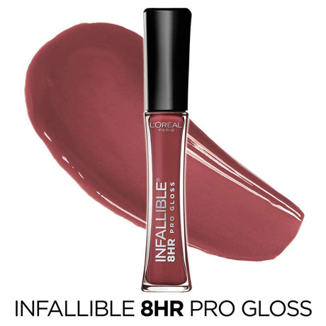 L'ORÉAL PARIS Infallible 8 Hour Pro Lip Gloss, Hydrating Finish, 705 Sangria, 0.21 fl. oz.-071249135419-LR-184544-2-LR eShop