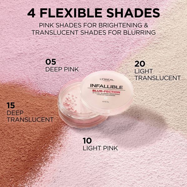 L'ORÉAL PARIS Infallible Blur-fection Longwear Loose Setting Powder - 010 Brightening Light Pink-071249686683-LR-358030-9-LR eShop
