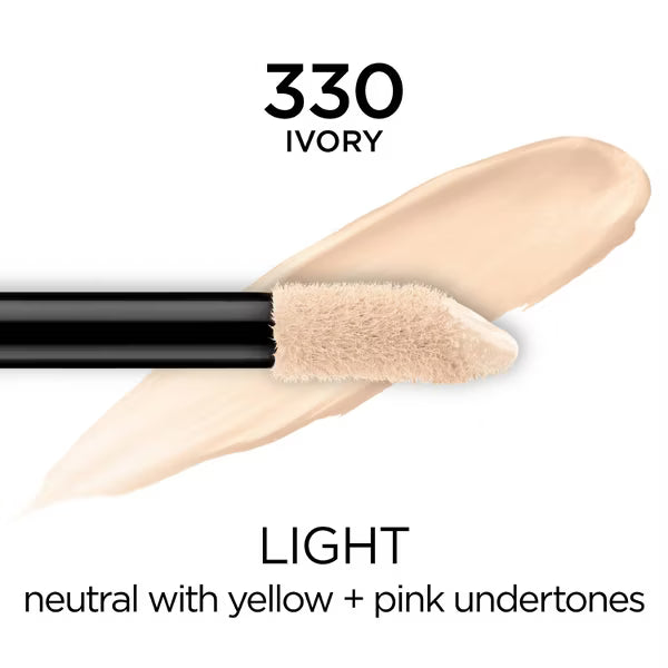 L'ORÉAL PARIS Infallible Full Wear Concealer Waterproof, Full Coverage, 330 Ivory, 0.33 fl. oz.-071249382417-LR-327194-2-LR eShop