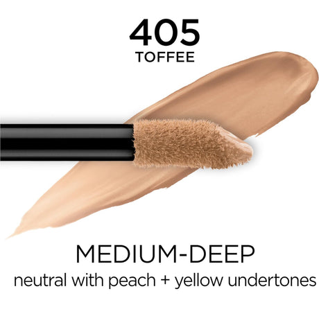 L'ORÉAL PARIS Infallible Full Wear Concealer Waterproof, Full Coverage, 405 Toffee, 0.33 fl. oz.-071249382554-LR-327200-2-LR eShop