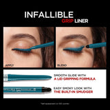L'ORÉAL PARIS Infallible Grip Mechanical Gel Makeup Eyeliner, 240 Turquoise, 0.01 oz-071249663639-LR-347230-7-LR eShop