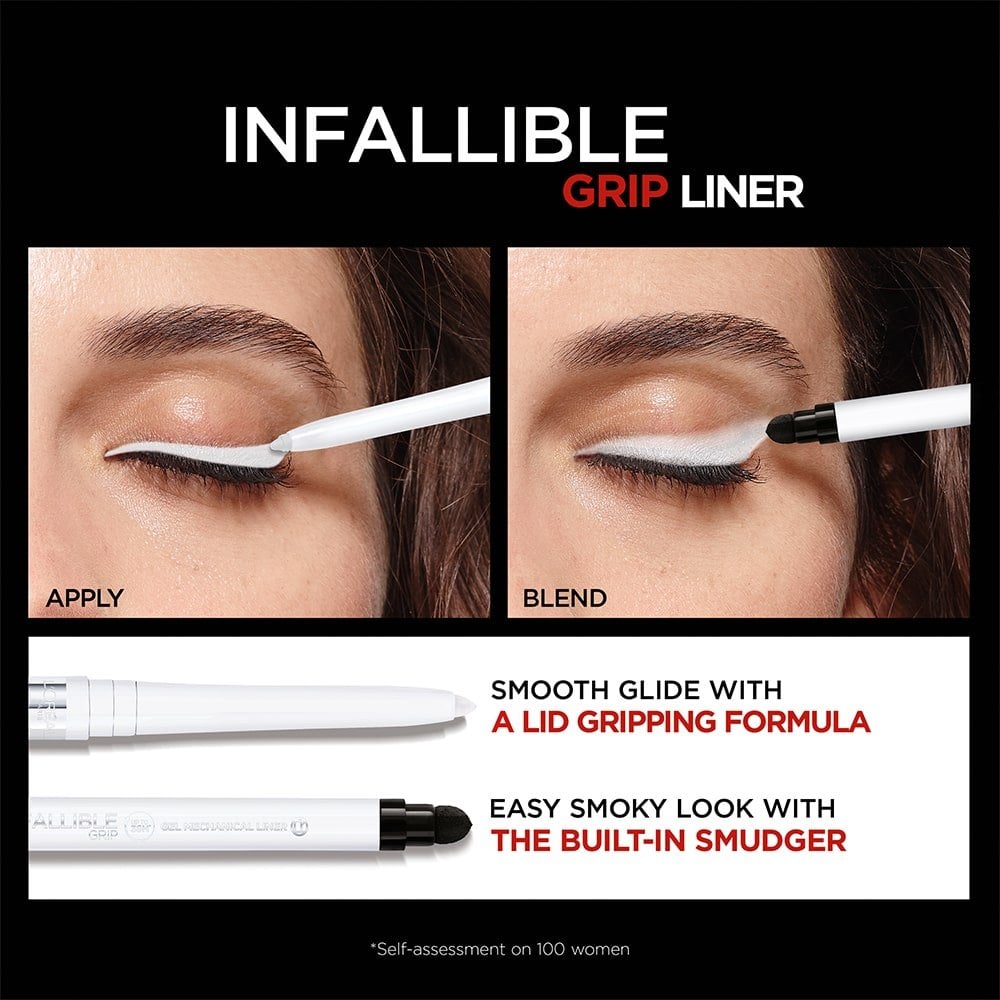 L'ORÉAL PARIS Infallible Grip Mechanical Gel Makeup Eyeliner, 260 Polar White, 0.01 oz-071249681503-LR-351843-7-LR eShop