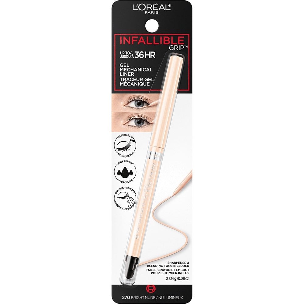 L'ORÉAL PARIS Infallible Grip Mechanical Gel Makeup Eyeliner, 270 Bright Nude, 0.01 oz-071249681510-LR-351844-1-LR eShop