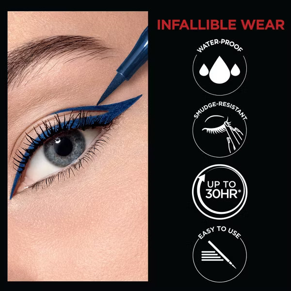L'ORÉAL PARIS Infallible Grip Precision Felt Tip Waterproof Eyeliner, 600 Black, 0.034 fl oz-071249664094-LR-345565-4-LR eShop